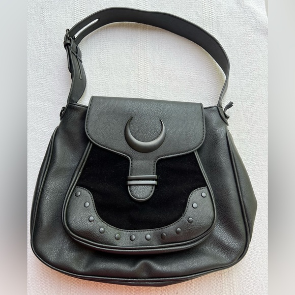 Killstar Handbags - Killstar Sacred Moon Satchel Bag Purse Black